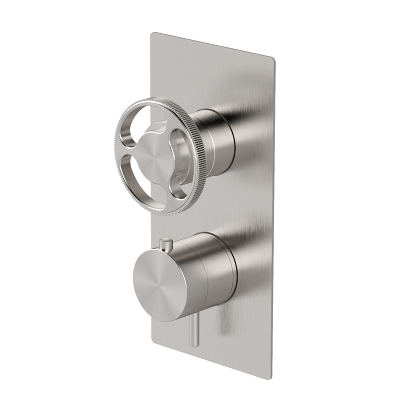  Thermostatic shower mixer with integrated 2-way diverter
