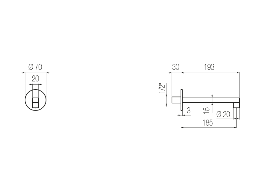  Wall-mounted spout