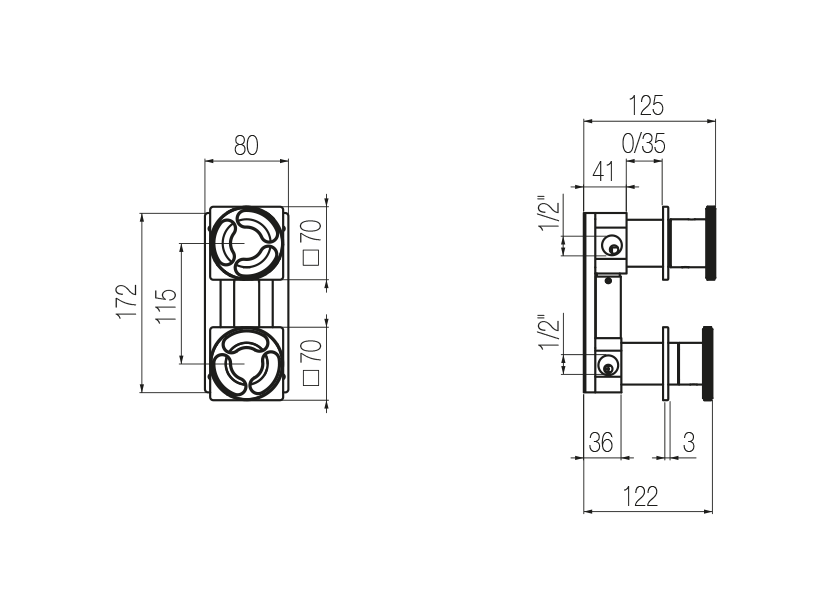  Shower mixer with integrated 3-way diverter