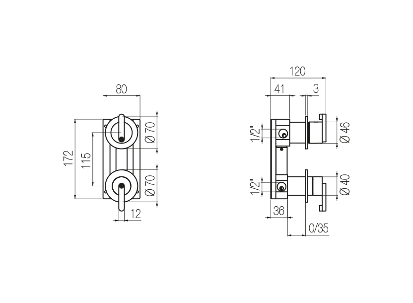  Shower mixer with integrated 3-way diverter
