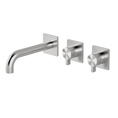 Horizontal bath set with 2-ways diverter