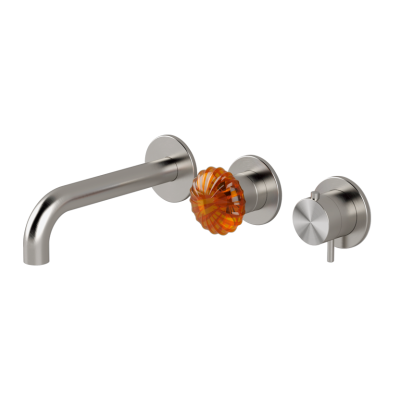 Horizontal thermostatic bath set with 2-ways diverter