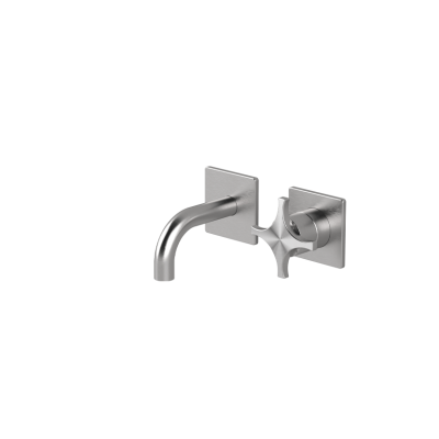 Wall-mounted basin mixer