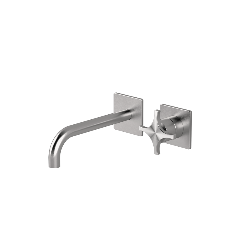 Wall-mounted basin mixer