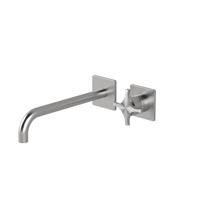 Wall-mounted basin mixer