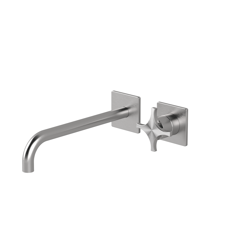 Wall-mounted basin mixer