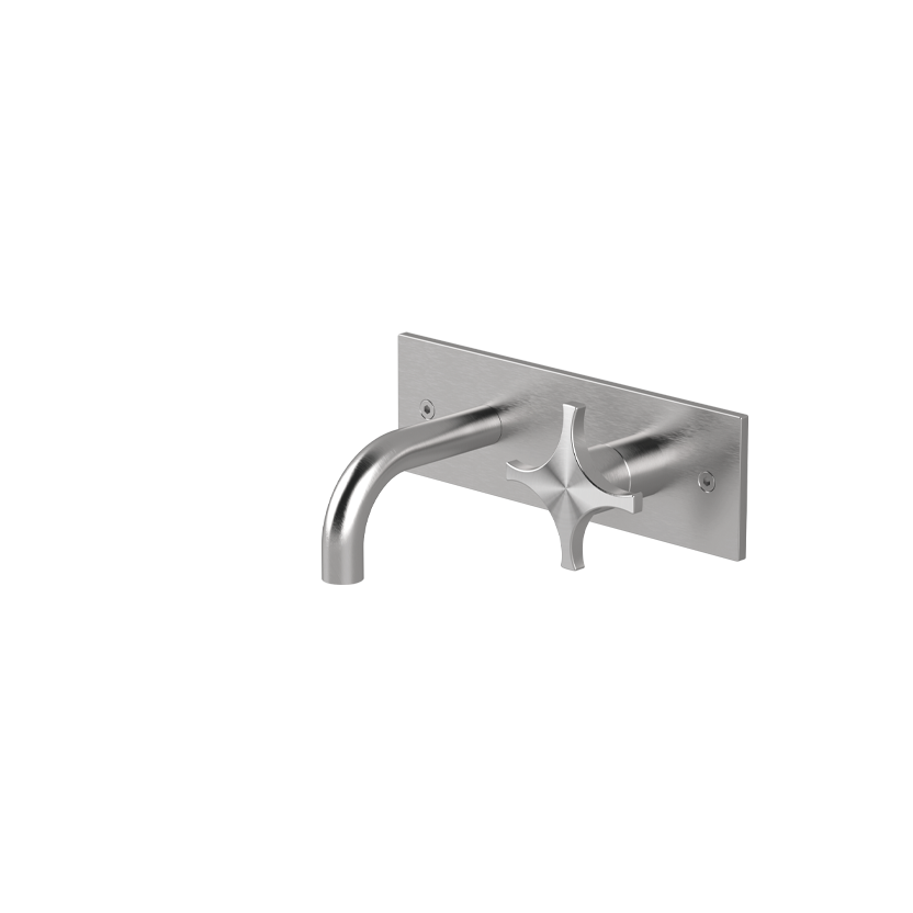 Wall-mounted basin mixer