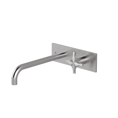 Wall-mounted basin mixer