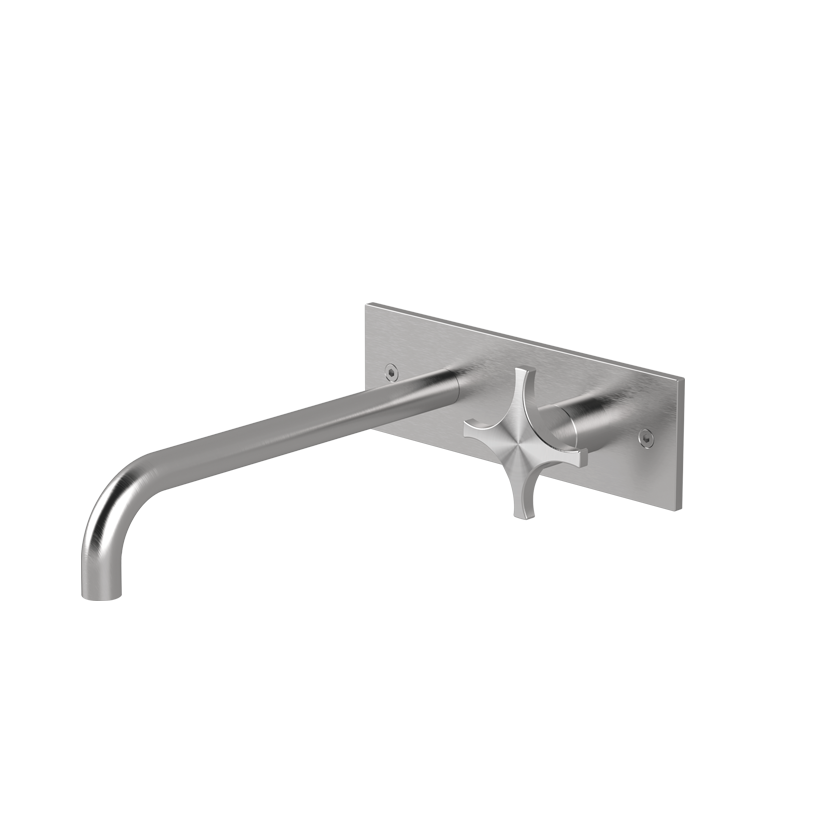 Wall-mounted basin mixer