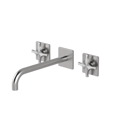 Wall-mounted basin tap