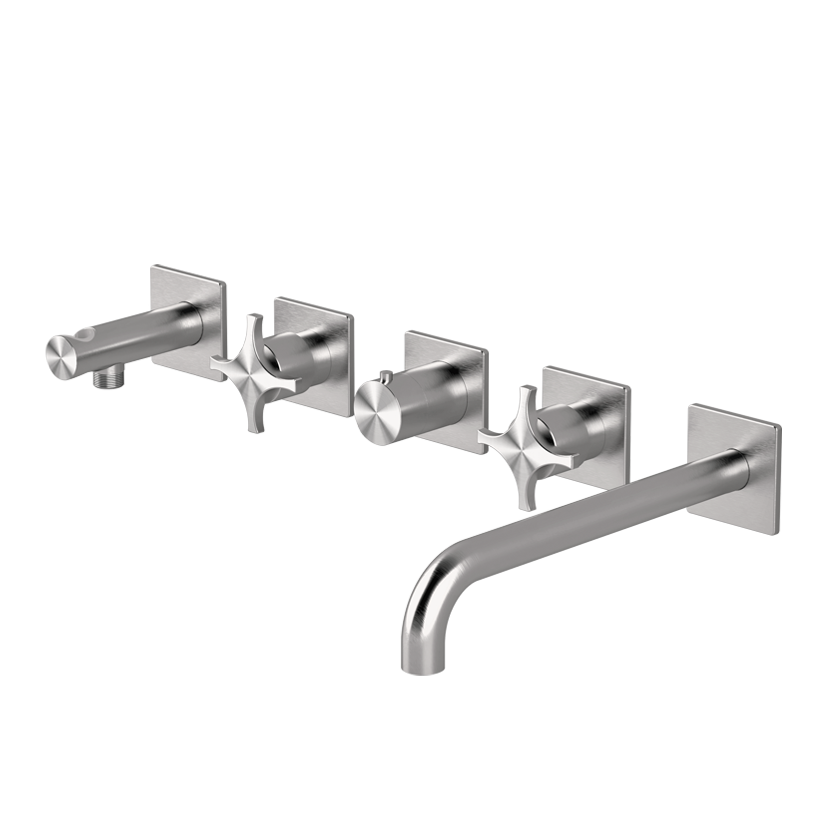 Horizontales Thermostat-Wannenset mit hohem Durchfluss