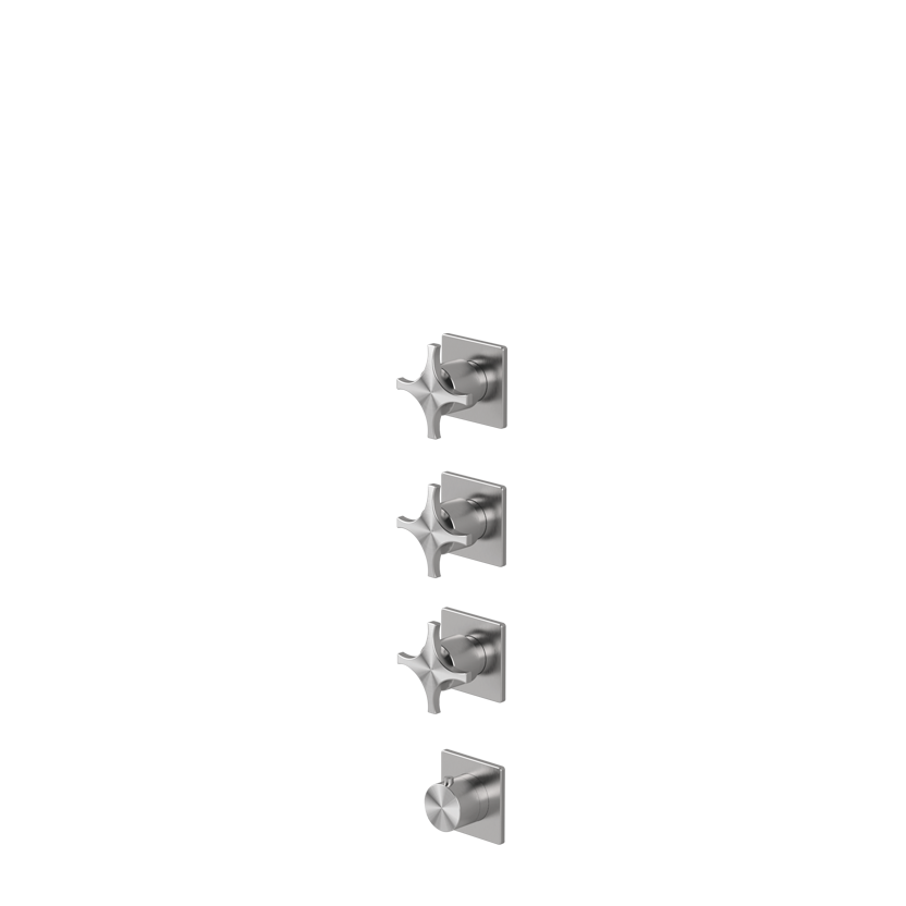 Thermostatic mixer with 3 manifolds