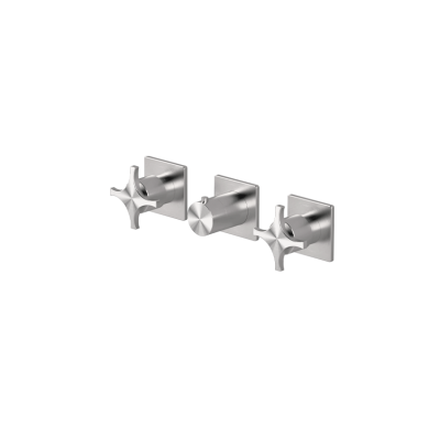 Thermostat-Duschset mit 2 Absperrventilen 