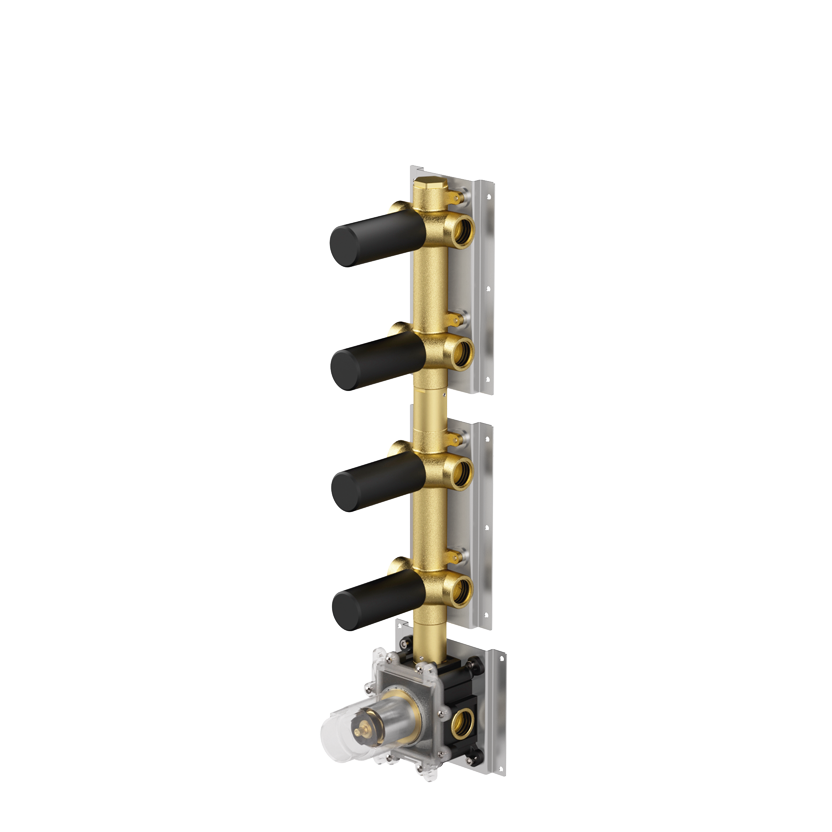 High flow rate shower built-in part