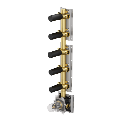 High flow rate shower built-in part