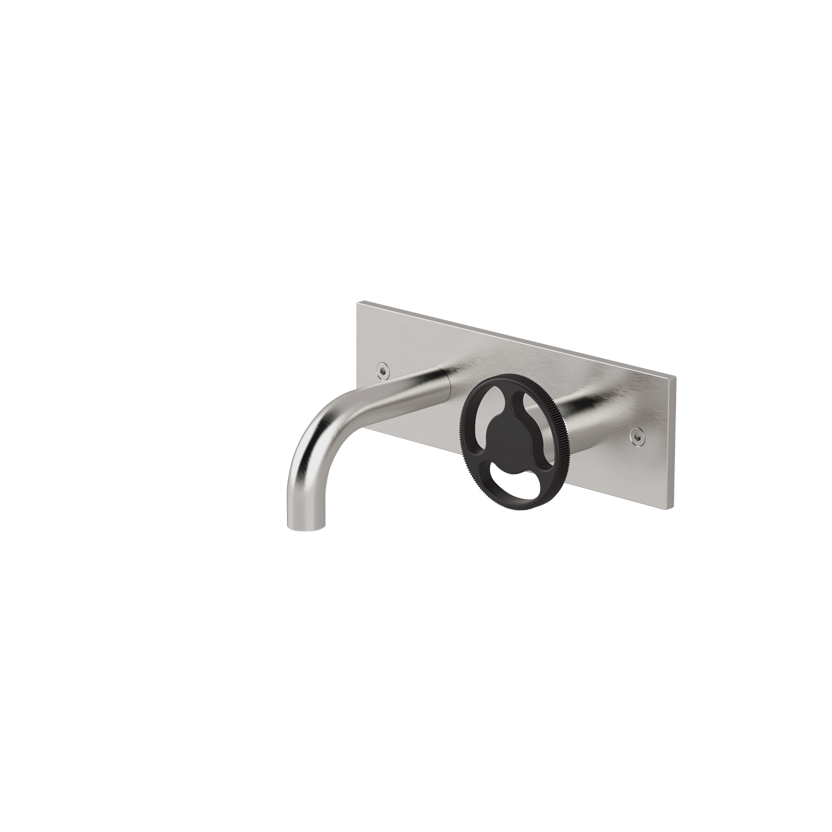 Wall-mounted basin mixer