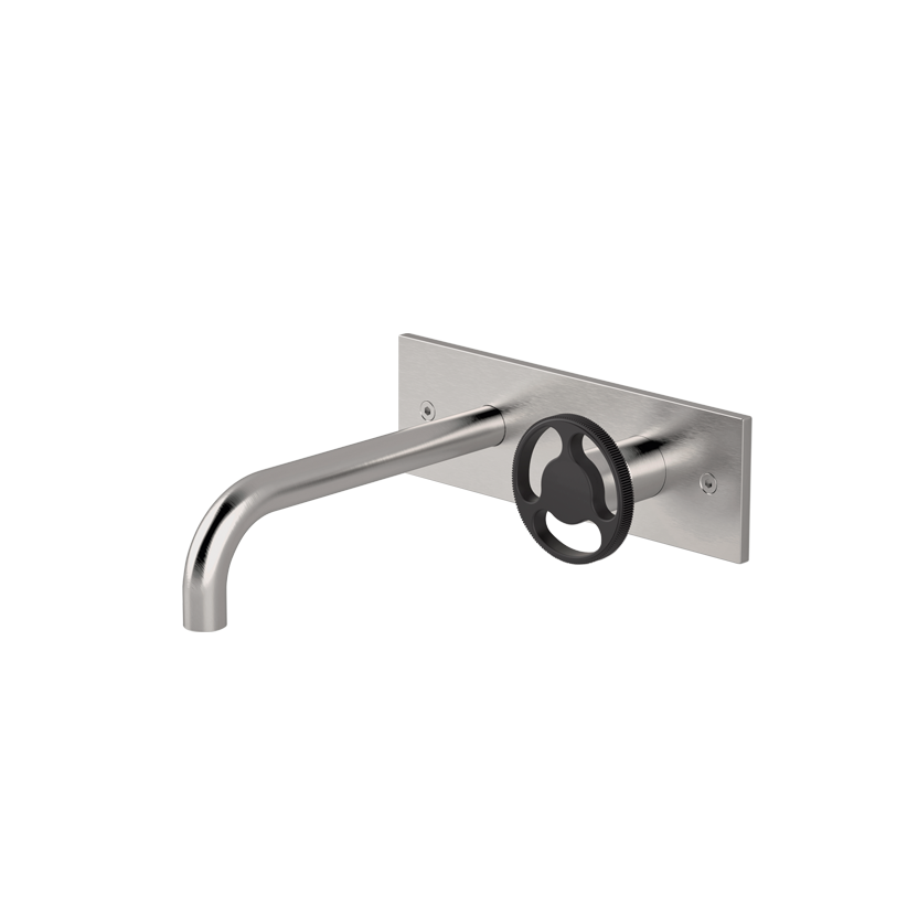 Wall-mounted basin mixer
