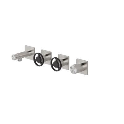  High flow rate horizontal thermostatic set 