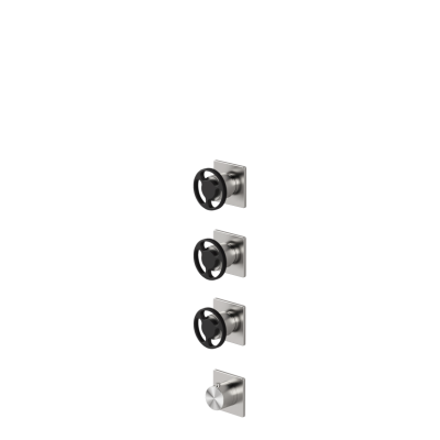  Thermostatic mixer with 3 manifolds