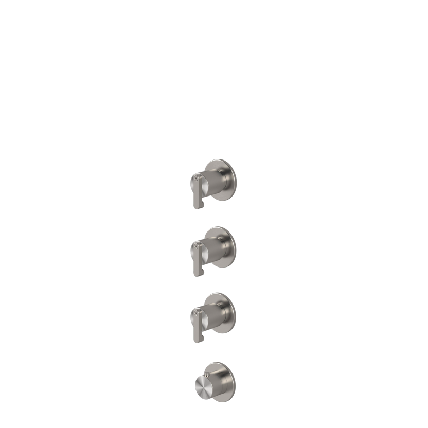  Thermostatic mixer with 3 manifolds