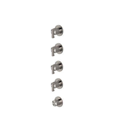  Thermostatic mixer with 4 manifolds 