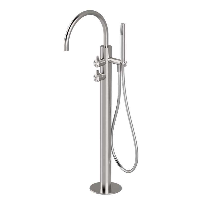 Free-standing bath mixer