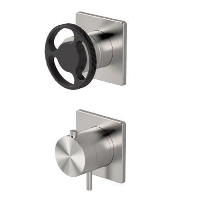  Thermostatic shower mixer with integrated 2-way diverter