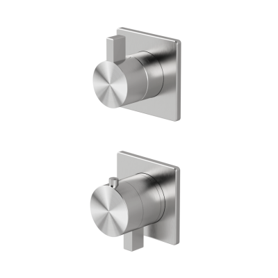 Thermostatic shower mixer with integrated 2-way diverter 