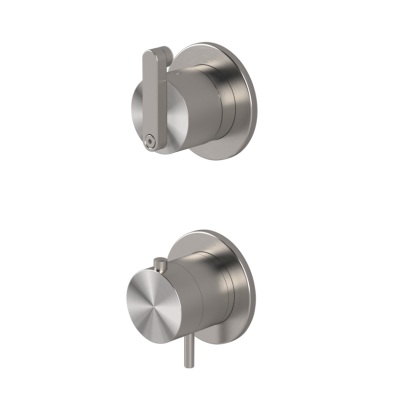  Thermostatic shower mixer with integrated 3-way diverter