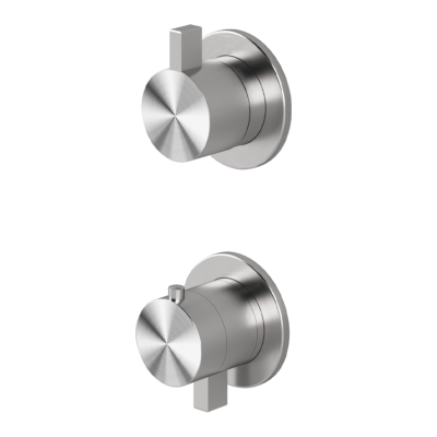 Thermostatic shower mixer with integrated 3-way diverter 