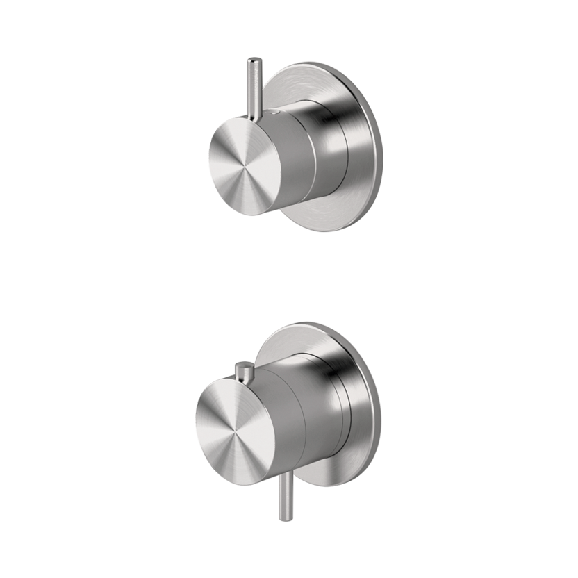  Thermostatic shower mixer with integrated 2-way diverter