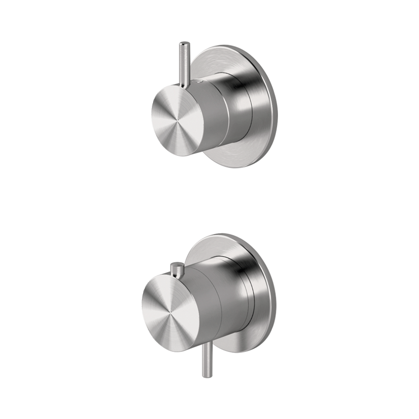 Thermostat-Brausearmatur für Unterputzmontage mit integriertem 2-Wege-Umsteller