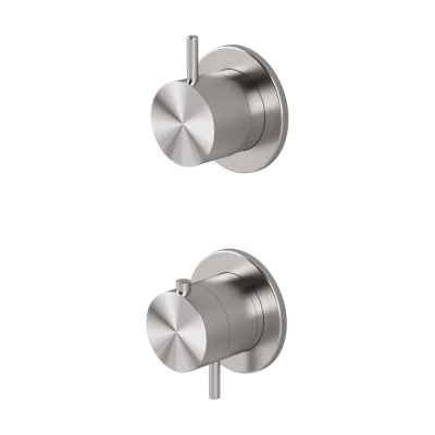 Thermostat-Brausearmatur für Unterputzmontage mit integriertem 3-Wege-Umsteller 