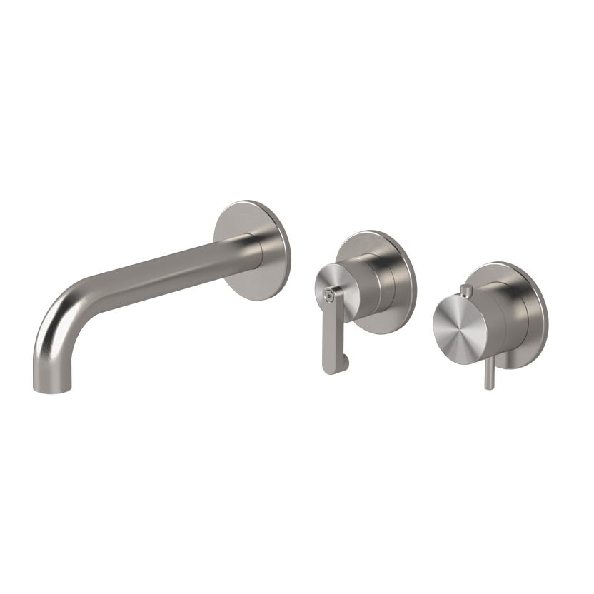  Horizontal thermostatic bath set with 2-ways diverter