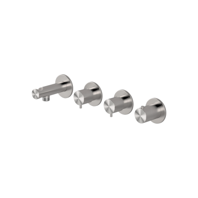  High flow rate horizontal thermostatic set 