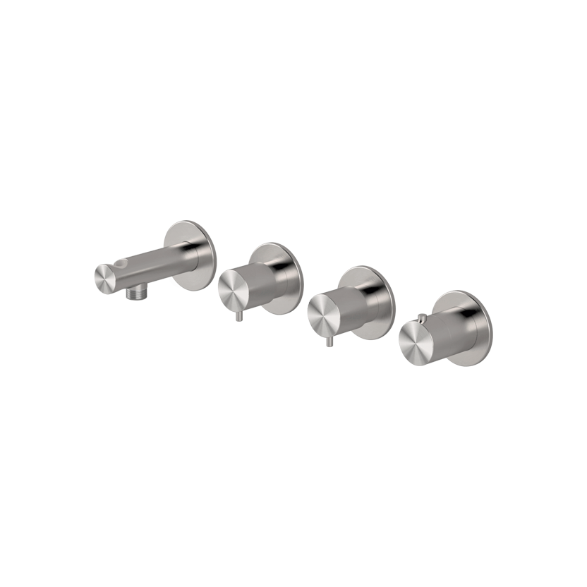 Horizontales Thermostat-Duschset mit hohem Durchfluss