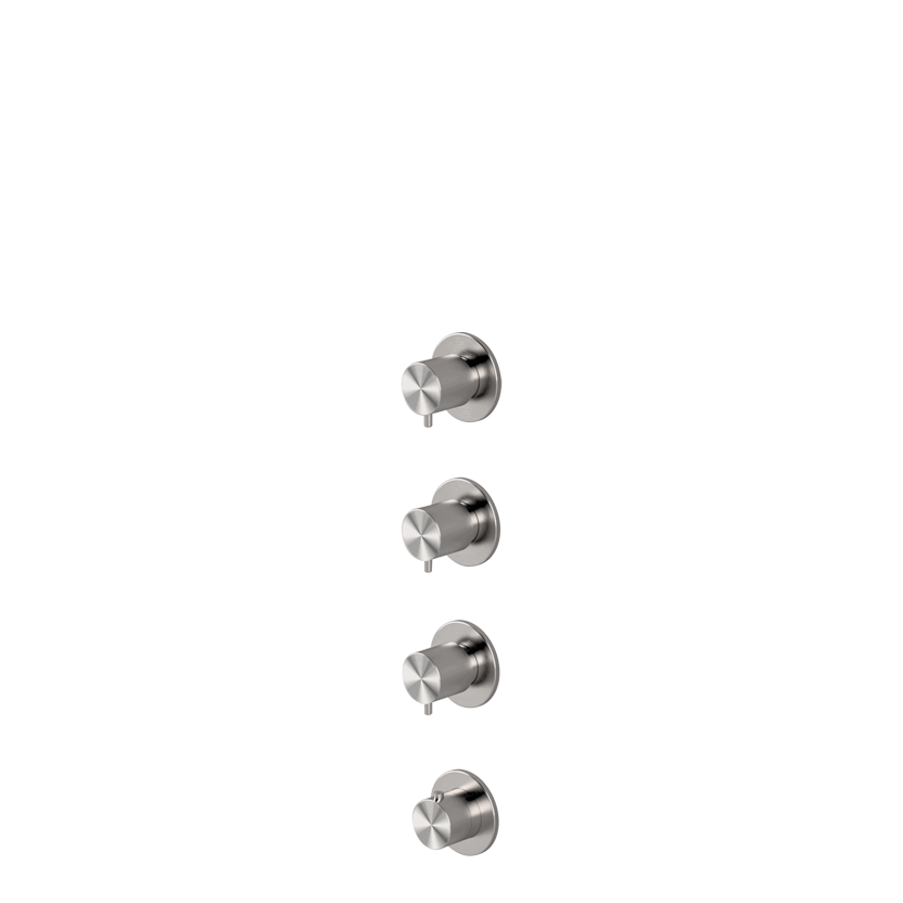  Thermostatic mixer with 3 manifolds