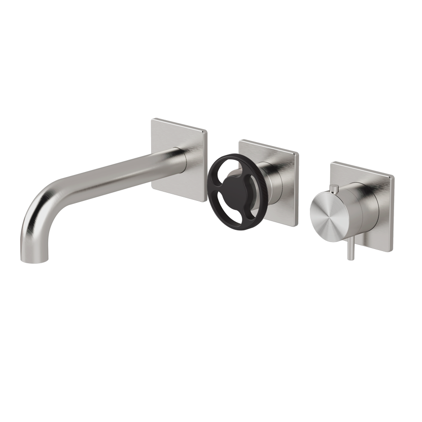  Horizontal thermostatic bath set with 2-ways diverter