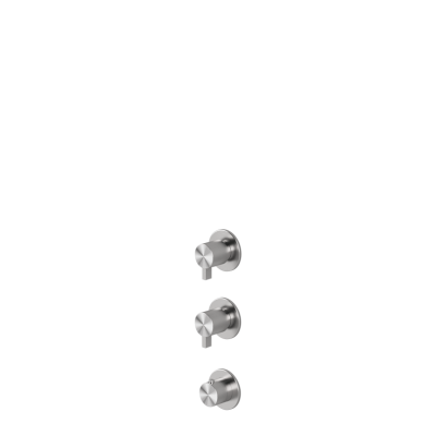 Thermostatic mixer with 2 manifolds 