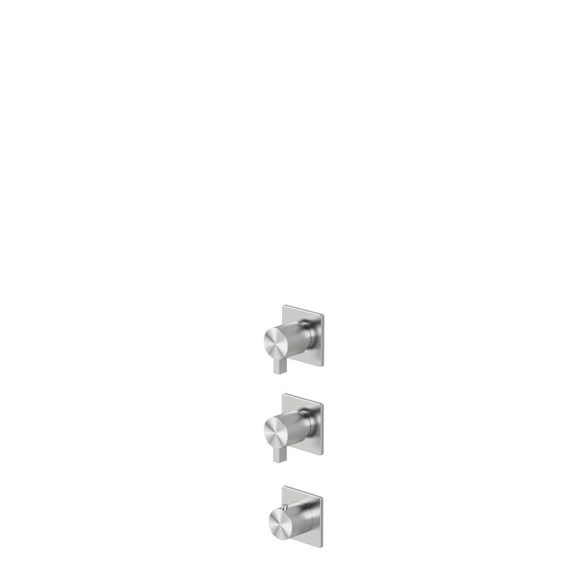 Thermostatic mixer with 2 manifolds