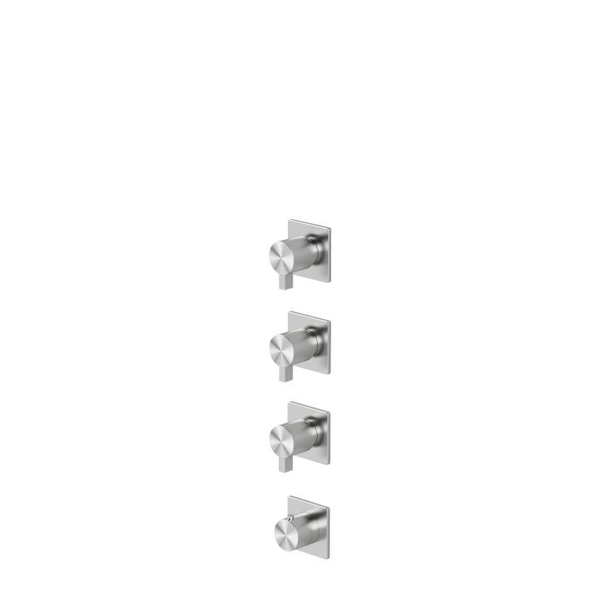 Thermostatic mixer with 3 manifolds