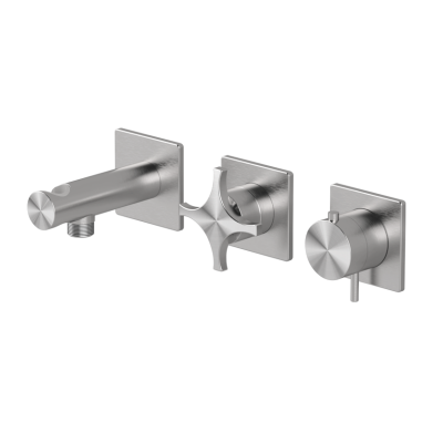 Horizontales Thermostat-Duschset mit 2-Wege-Umsteller