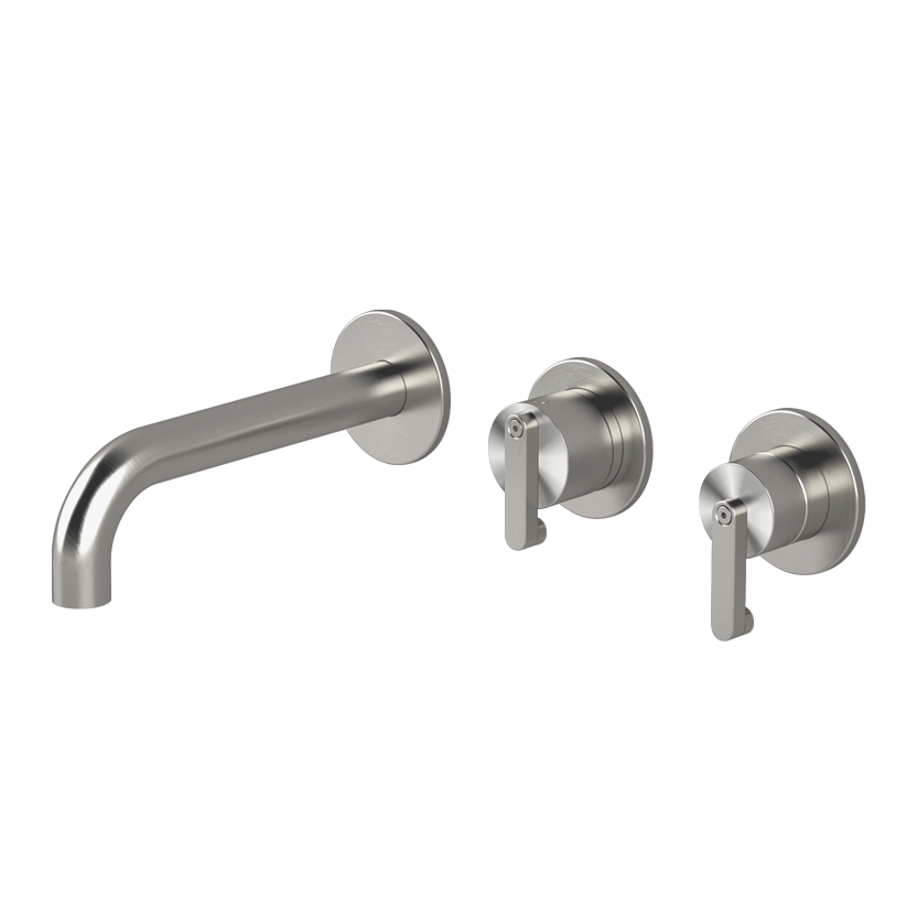 Horizontal bath set with 3-ways diverter