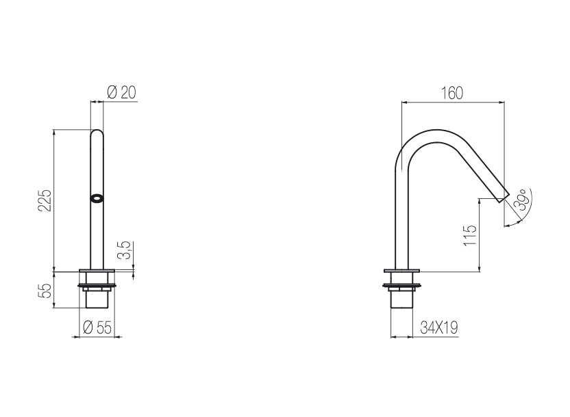 Bocca lavabo top 