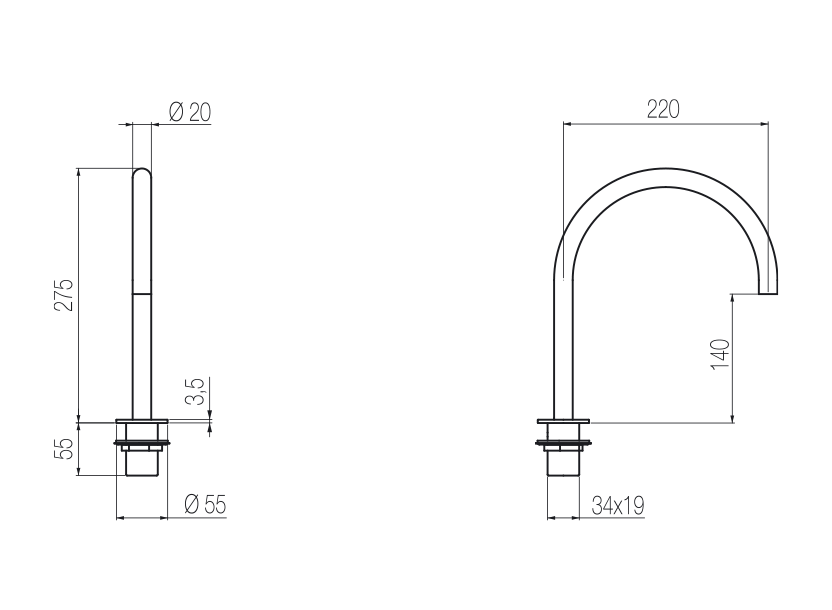 Bocca lavabo top 