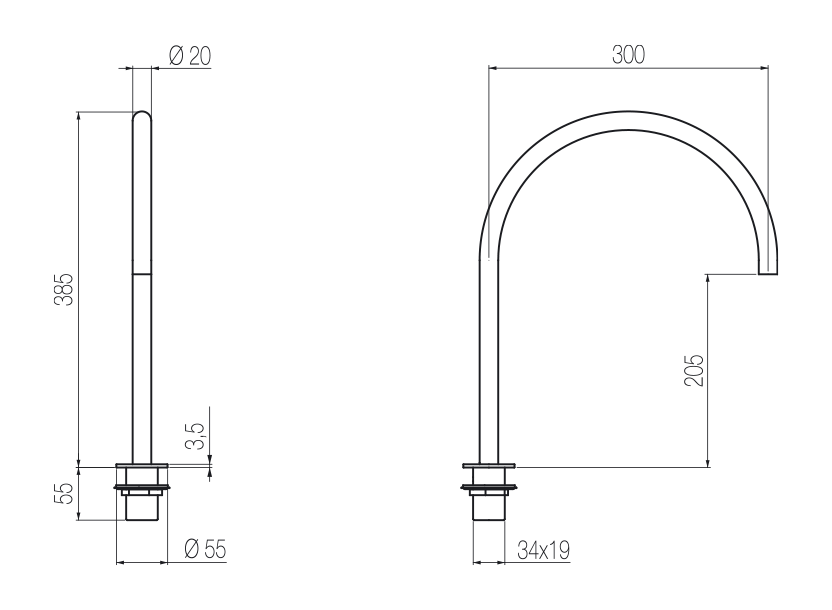 Bocca lavabo top 