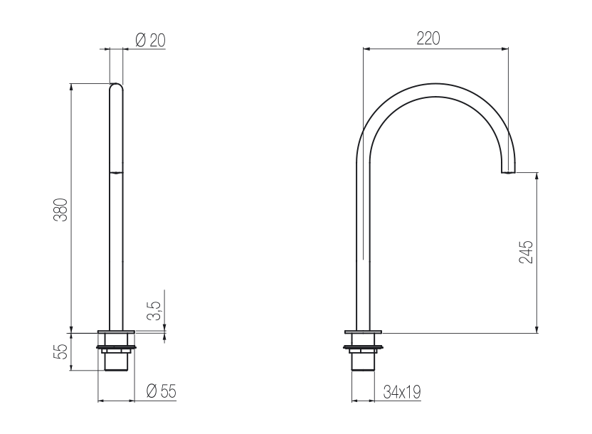 Bocca lavabo top 