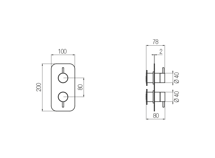  Shower mixer with integrated 2-way diverter