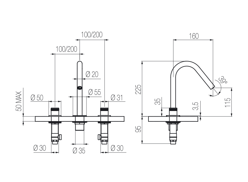  3-hole basin group