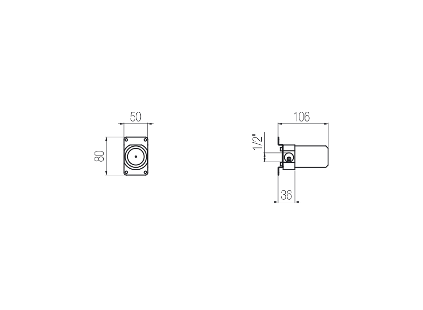 Shower mixer built-in part